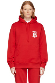 Burberry - Red Landon Logo Hoodie