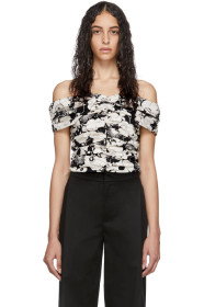 Georgia Alice - Black & Off-White Missy Crop Top