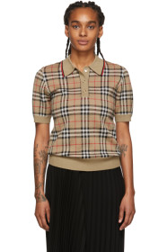 Burberry - Beige Merino Chatterton Polo