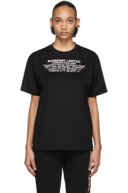 Burberry - T-shirt noir Carrick Horseferry House