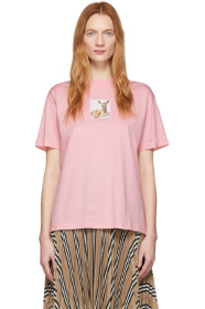 Burberry - Pink Deer Oversized T-Shirt