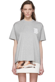 Burberry - T-shirt gris Emerson