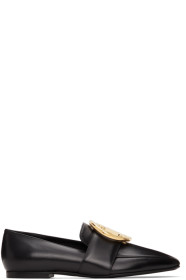 Burberry - Black Leather TB Almerton Loafers