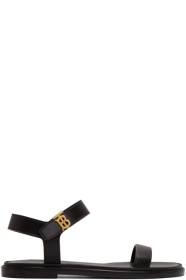 Burberry - Black Renshaw Flat Sandals
