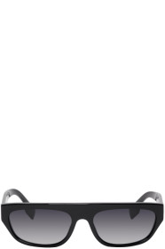 Burberry - Lunettes de soleil rectangulaires en acétate noires Brow
