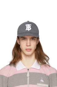 Burberry - Grey Monogram Cap