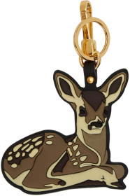 Burberry - 棕色 2D Deer 钥匙扣