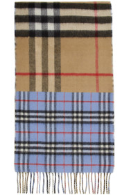 Burberry - Green & Blue Vintage Check To Giant Check Scarf
