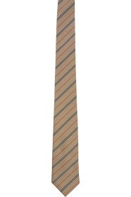 Burberry - Beige Silk Manston Tie