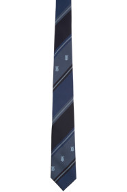 Burberry - Navy Striped TB Manston Tie