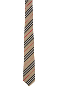 Burberry - Beige Check Manston Tie