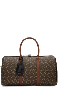 Burberry - 棕色 Boston 花押字环保帆布行李包
