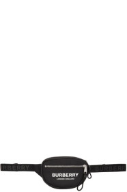 Burberry - Black ECONYL® Logo Cannon Belt Bag