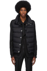 Burberry - Black Monogram Puffer Down Midland Vest