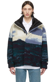 Burberry - Blue Fleece Bomber Jacket
