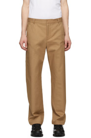 Burberry - Tan Cotton Twill Tailored Trousers