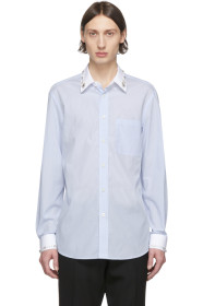Burberry - Blue Striped Formal Shirt