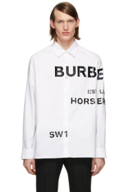 Burberry - 白色“Horseferry”衬衫