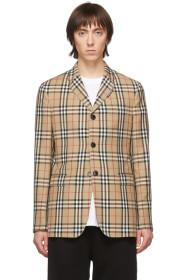 Burberry - ベージュ ウール テーラード ブレザー