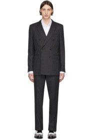 Burberry - Grey Pinstripe English Suit