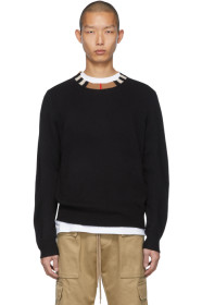 Burberry - 黑色 Noland 羊绒毛衣