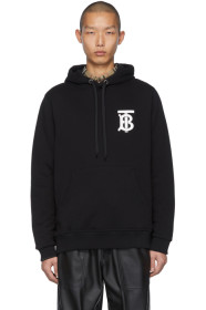 Burberry - 黑色 Monogram Landon 连帽衫