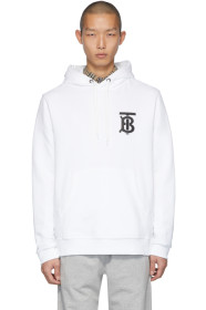 Burberry - 白色 Monogram Landon 连帽衫