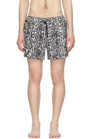 Burberry - Black & White Greenford Swim Shorts