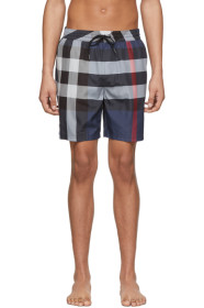 Burberry - Maillot de bain bleu marine Guildes