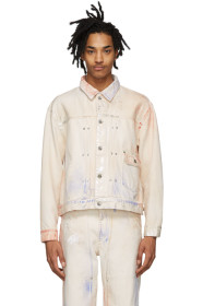 Tanaka - Off-White & Multicolor Denim Classic Jacket