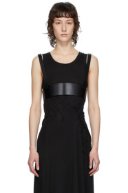 Ann Demeulemeester - Black Kenya Suspender Bustier