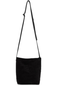 Ann Demeulemeester - 黑色中号 Astoria 绒面革单肩包