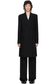 Ann Demeulemeester - Black Lightlaine Coat