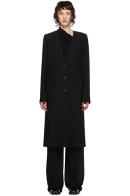 Ann Demeulemeester - Manteau noir Lightlaine