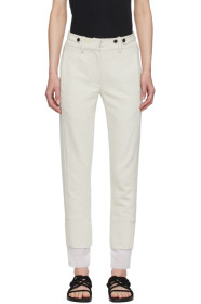 Ann Demeulemeester - Off-White Double Cuff Trousers