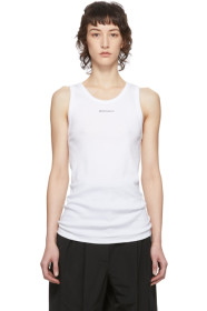 Ann Demeulemeester - Débardeur à logo blanc