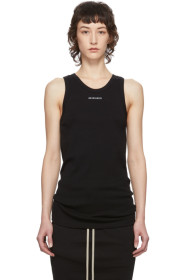 Ann Demeulemeester - Débardeur à logo noir