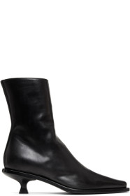 Ann Demeulemeester - Black Kitten Heel Boots