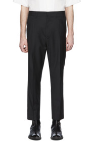 Ann Demeulemeester - Black Wool Trousers