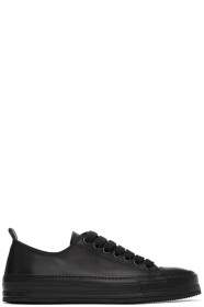Ann Demeulemeester - Baskets en suède noires