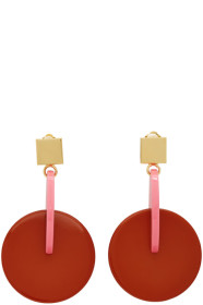 Marni - Pink & Red Vertigo Earrings
