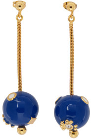 Marni - ブルー & ゴールド ペンダント ピアス