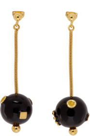Marni - ブラック & ゴールド ペンダント ピアス