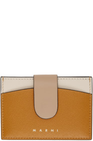 Marni - Orange & Beige Law Card Holder