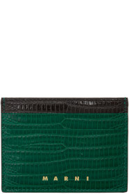 Marni - Green Snake Vanitosi Card Holder