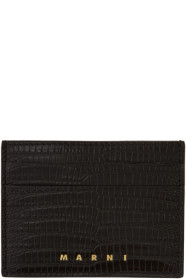 Marni - Black Snake Vanitosi Card Holder
