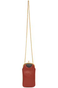Marni - Pochette rouge et taupe Doctor