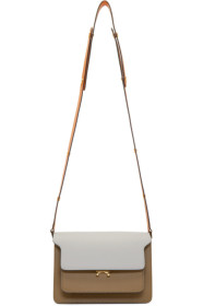 Marni - Grey & Brown Medium Trunk Bag