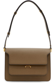 Marni - Brown Saffiano Medium Trunk Bag