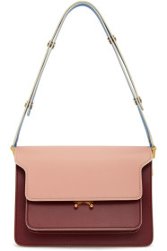 Marni - Sac bourgogne et rose Medium Trunk